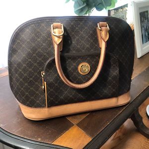 Rioni Moda Italia Signature Dome handle Handbag Purse zipper closure